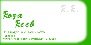 roza reeb business card